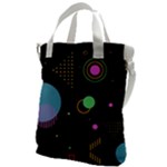 Colartive, Aesthetic, Amoled, Black, Colorful, Desenho Canvas Messenger Bag