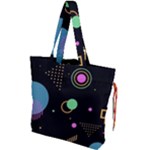 Colartive, Aesthetic, Amoled, Black, Colorful, Desenho Drawstring Tote Bag