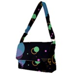 Colartive, Aesthetic, Amoled, Black, Colorful, Desenho Full Print Messenger Bag (S)