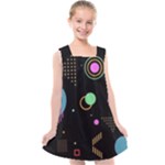 Colartive, Aesthetic, Amoled, Black, Colorful, Desenho Kids  Cross Back Dress