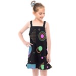 Colartive, Aesthetic, Amoled, Black, Colorful, Desenho Kids  Overall Dress