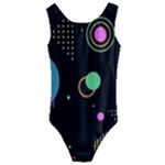 Colartive, Aesthetic, Amoled, Black, Colorful, Desenho Kids  Cut-Out Back One Piece Swimsuit