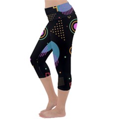 Lightweight Velour Capri Yoga Leggings 