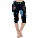 Colartive, Aesthetic, Amoled, Black, Colorful, Desenho Lightweight Velour Cropped Yoga Leggings