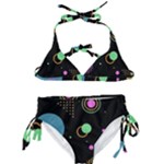 Colartive, Aesthetic, Amoled, Black, Colorful, Desenho Kids  Classic Bikini Set