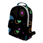 Colartive, Aesthetic, Amoled, Black, Colorful, Desenho Flap Pocket Backpack (Large)