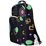 Colartive, Aesthetic, Amoled, Black, Colorful, Desenho Double Compartment Backpack