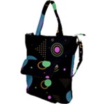 Colartive, Aesthetic, Amoled, Black, Colorful, Desenho Shoulder Tote Bag