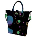 Colartive, Aesthetic, Amoled, Black, Colorful, Desenho Buckle Top Tote Bag