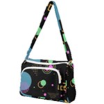 Colartive, Aesthetic, Amoled, Black, Colorful, Desenho Front Pocket Crossbody Bag