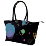 Colartive, Aesthetic, Amoled, Black, Colorful, Desenho Canvas Shoulder Bag