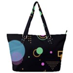 Colartive, Aesthetic, Amoled, Black, Colorful, Desenho Full Print Shoulder Bag