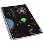 Colartive, Aesthetic, Amoled, Black, Colorful, Desenho 5.5  x 8.5  Notebook