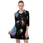 Colartive, Aesthetic, Amoled, Black, Colorful, Desenho Mini Skater Shirt Dress