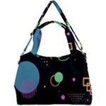 Colartive, Aesthetic, Amoled, Black, Colorful, Desenho Double Compartment Shoulder Bag