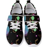 Colartive, Aesthetic, Amoled, Black, Colorful, Desenho Men s Velcro Strap Shoes