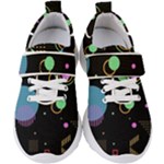 Colartive, Aesthetic, Amoled, Black, Colorful, Desenho Kids  Velcro Strap Shoes