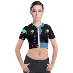 Short Sleeve Cropped Jacket 