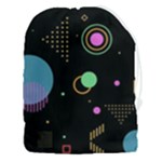 Colartive, Aesthetic, Amoled, Black, Colorful, Desenho Drawstring Pouch (3XL)