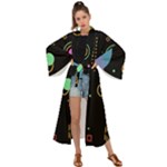 Colartive, Aesthetic, Amoled, Black, Colorful, Desenho Maxi Kimono