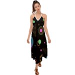 Colartive, Aesthetic, Amoled, Black, Colorful, Desenho Halter Tie Back Dress 