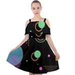 Colartive, Aesthetic, Amoled, Black, Colorful, Desenho Cut Out Shoulders Dress