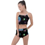 Colartive, Aesthetic, Amoled, Black, Colorful, Desenho Summer Cropped Co-Ord Set