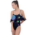 Colartive, Aesthetic, Amoled, Black, Colorful, Desenho Drape Piece Swimsuit