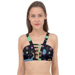 Colartive, Aesthetic, Amoled, Black, Colorful, Desenho Cage Up Bikini Top