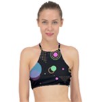 Colartive, Aesthetic, Amoled, Black, Colorful, Desenho Halter Bikini Top