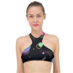 Colartive, Aesthetic, Amoled, Black, Colorful, Desenho High Neck Bikini Top