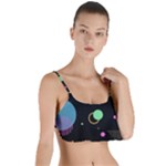 Colartive, Aesthetic, Amoled, Black, Colorful, Desenho Layered Top Bikini Top 