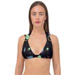 Colartive, Aesthetic, Amoled, Black, Colorful, Desenho Double Strap Halter Bikini Top