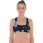 Colartive, Aesthetic, Amoled, Black, Colorful, Desenho Cross Back Hipster Bikini Top 