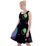 Colartive, Aesthetic, Amoled, Black, Colorful, Desenho Knee Length Skater Dress