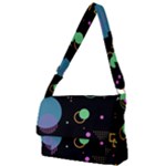 Colartive, Aesthetic, Amoled, Black, Colorful, Desenho Full Print Messenger Bag (L)