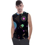 Colartive, Aesthetic, Amoled, Black, Colorful, Desenho Men s Regular Tank Top