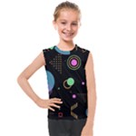 Colartive, Aesthetic, Amoled, Black, Colorful, Desenho Kids  Mesh Tank Top