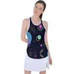 Colartive, Aesthetic, Amoled, Black, Colorful, Desenho Racer Back Mesh Tank Top