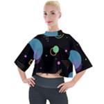 Colartive, Aesthetic, Amoled, Black, Colorful, Desenho Mock Neck T-Shirt