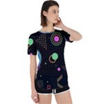 Colartive, Aesthetic, Amoled, Black, Colorful, Desenho Perpetual Short Sleeve T-Shirt