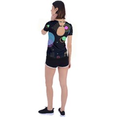 Back Circle Cutout Sports T-Shirt 