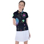 Colartive, Aesthetic, Amoled, Black, Colorful, Desenho Women s Polo T-Shirt