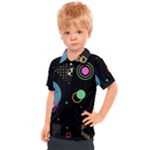 Colartive, Aesthetic, Amoled, Black, Colorful, Desenho Kids  Polo T-Shirt