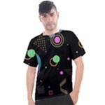 Colartive, Aesthetic, Amoled, Black, Colorful, Desenho Men s Sport Top