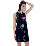 Colartive, Aesthetic, Amoled, Black, Colorful, Desenho Racer Back Hoodie Dress