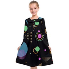 Colartive, Aesthetic, Amoled, Black, Colorful, Desenho Kids  Midi Sailor Dress from ArtsNow.com