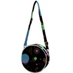 Colartive, Aesthetic, Amoled, Black, Colorful, Desenho Crossbody Circle Bag