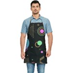 Colartive, Aesthetic, Amoled, Black, Colorful, Desenho Kitchen Apron