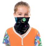 Colartive, Aesthetic, Amoled, Black, Colorful, Desenho Face Covering Bandana (Kids)